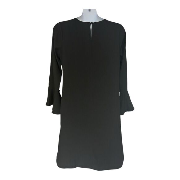 Monroe & Main Shift Desk to Dinner Casual Party Black Crepe Office Funeral Dress - Picture 2 of 12